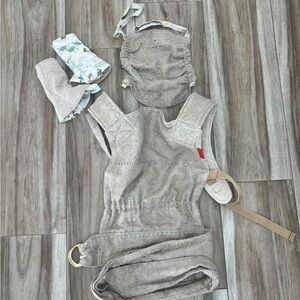 SAKURA BLOOM- NATURAL EYELET LINEN SCOUT w/ hood